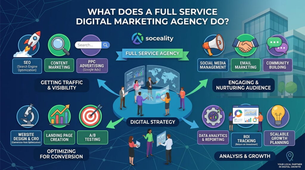 What Does a Full Service Digital Marketing Agency Near Me Do?